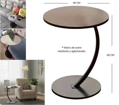 Mesa de Arrime 60cm Alto x 40cm Diametro 716Mii